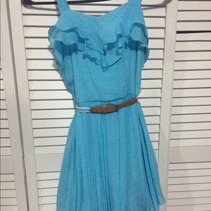 Baby blue tapered dress